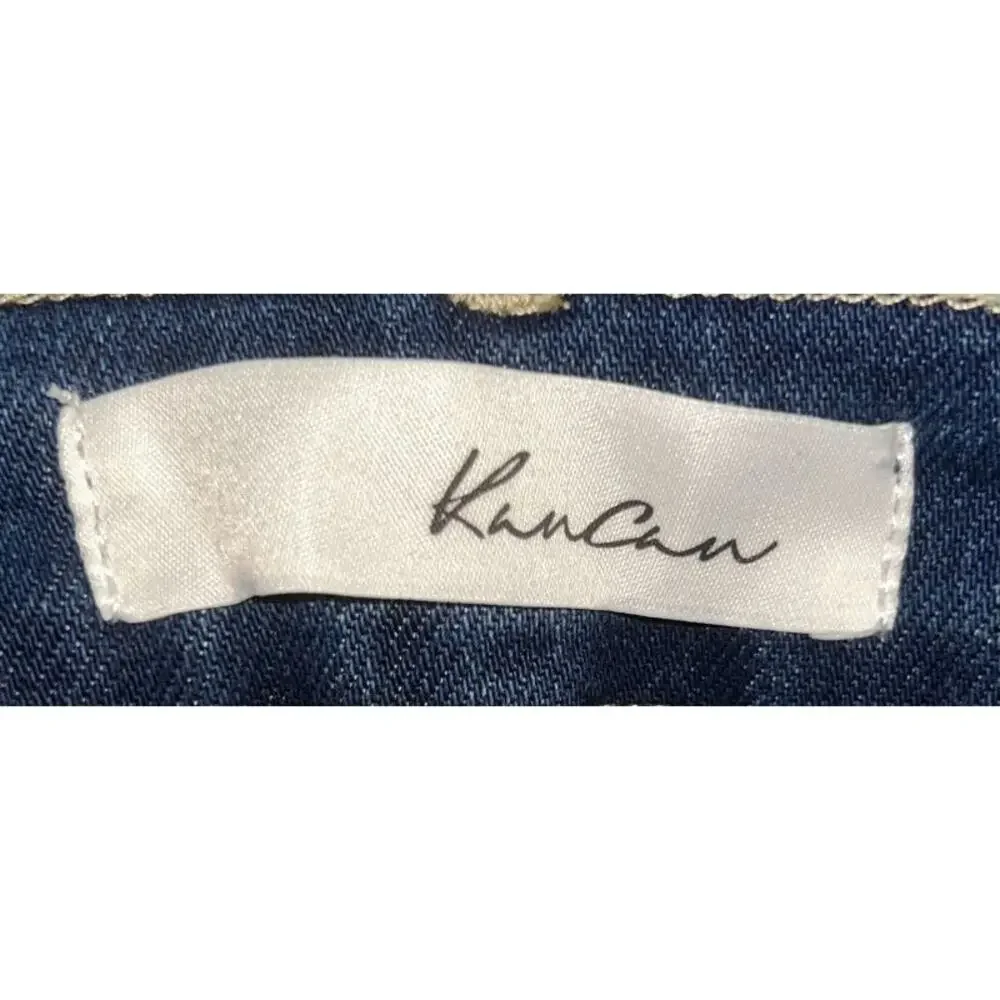 NWT KanCan High Rise Flare Leg Raw Hem Jeans 5/26X33 - Picture 8 of 9